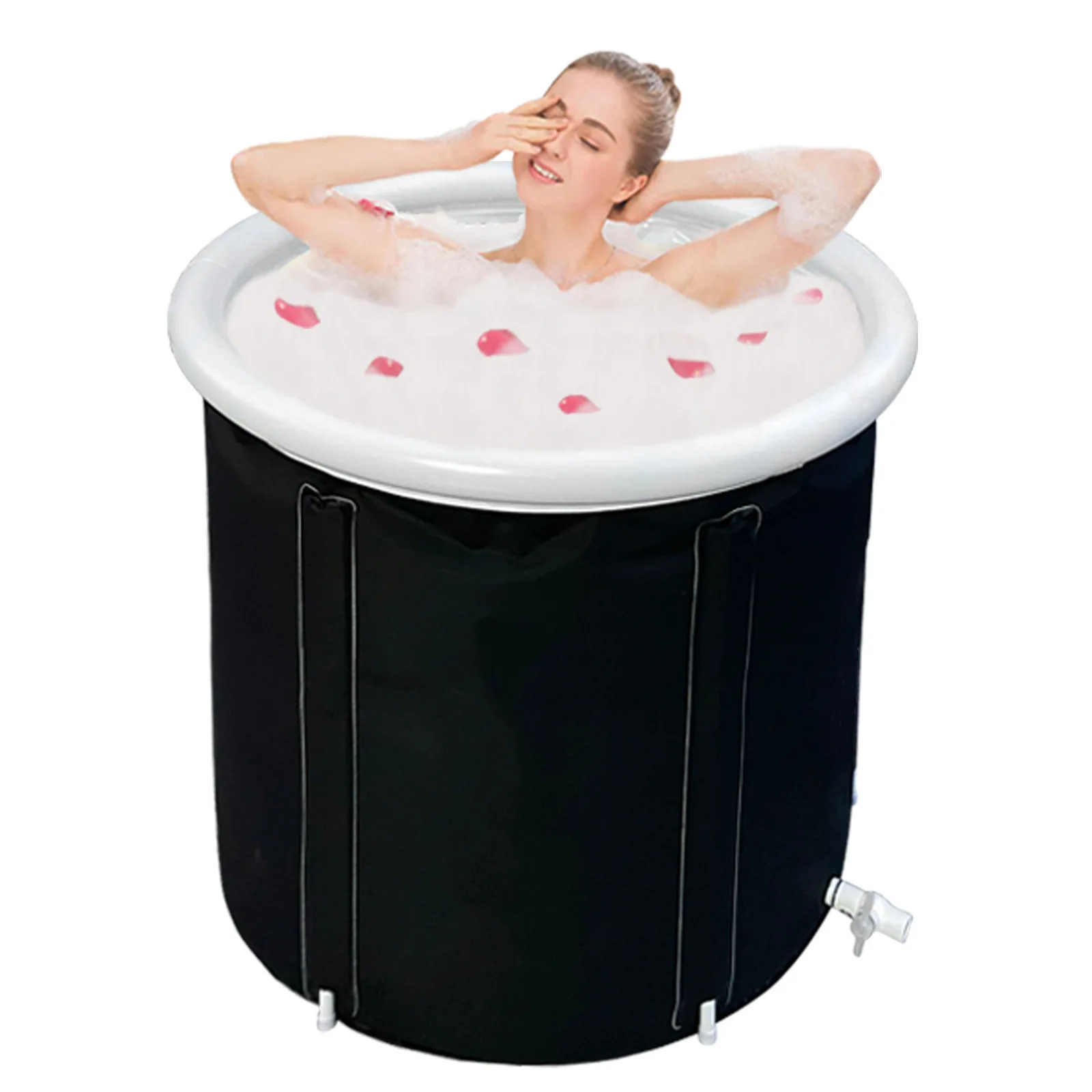 Folding cold water plunge Ice bath thickened Inflatable icebath soaking bucket ice plunge tub Spa Bathtub
