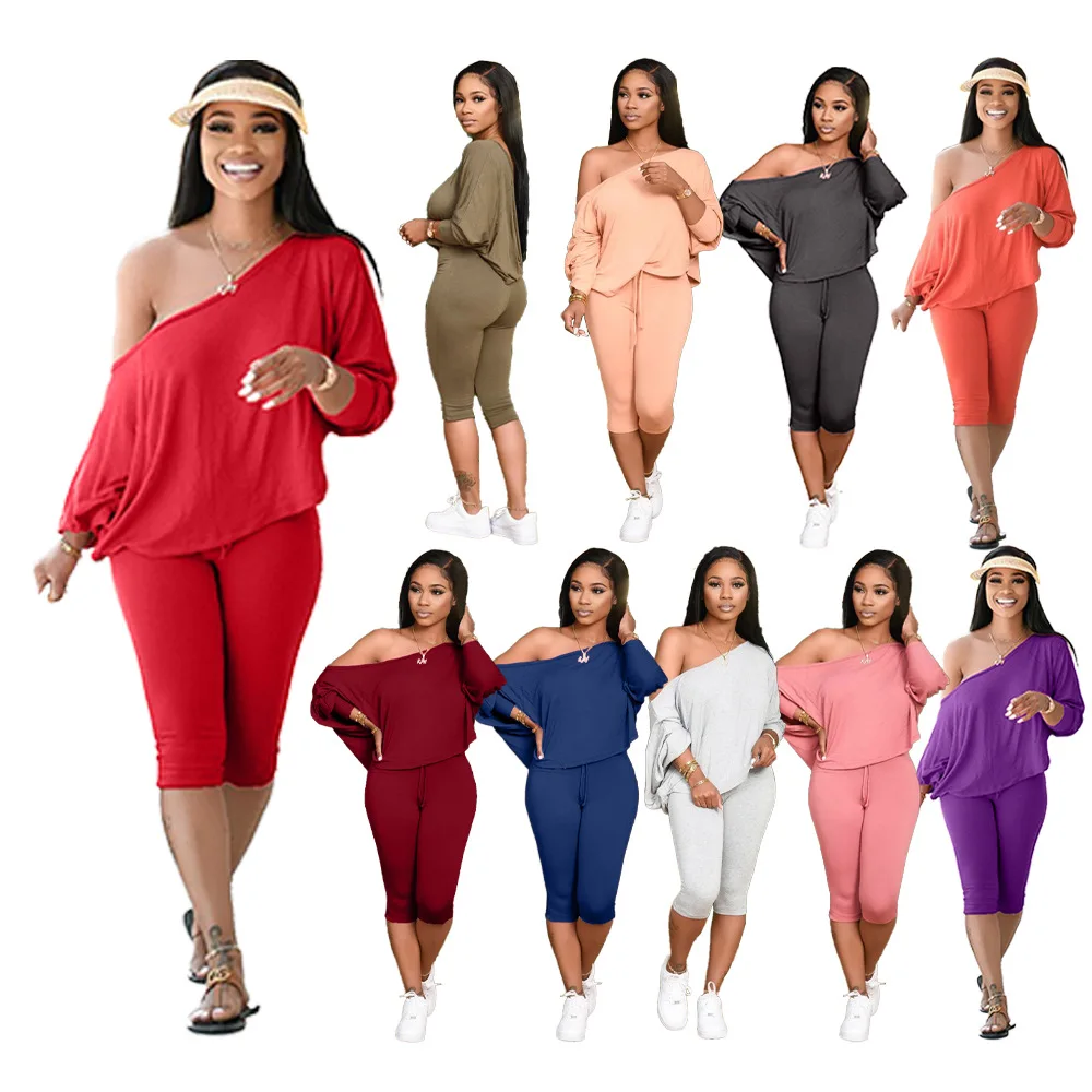Hot sale new Slap-shouldered oversize two-piece casual suit for women