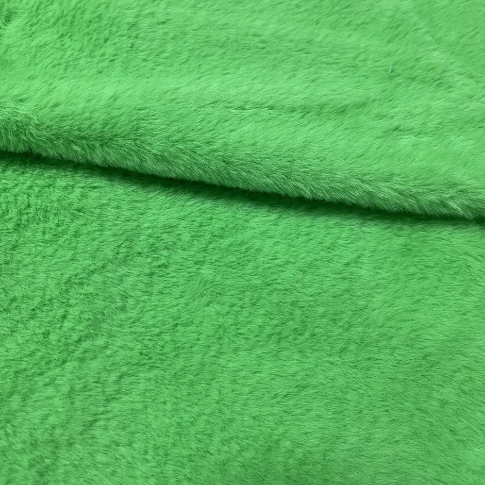 Textile Manufacture Premium Faux Fur Smooth Fabric Minky Faux Rabbit Fur 10mm Clothing Fabric for Fashion Accessories Toys Coat
