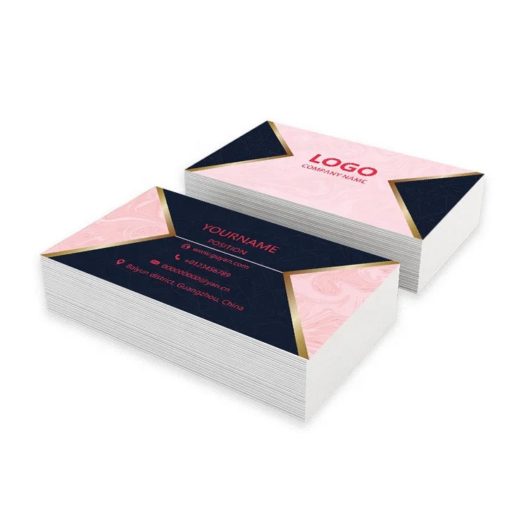 China made wholesale low price printed right angle paper business cards