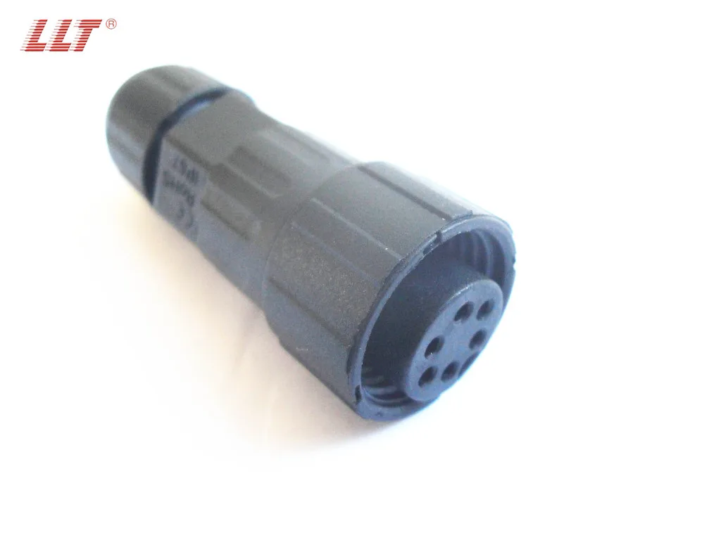 LLT rear panel mount male female waterproof 2 3 4 5 6 7 8 9 10 12 pins circular connector