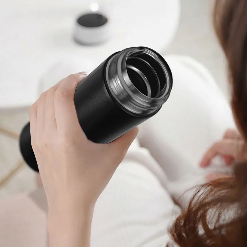 New Stainless Steel vacuum flask travel mug set Sport Water Bottle Gift box Set Large Capacity Travel Double Wall Vacuum Bottle