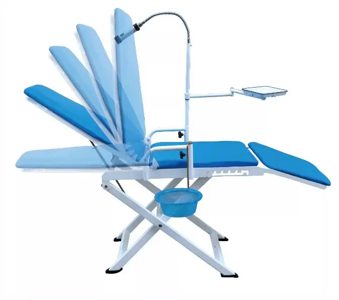 Amis Stable Comfortable Portable Saddle Chair Dentist Foldable Dental Chair Lamp