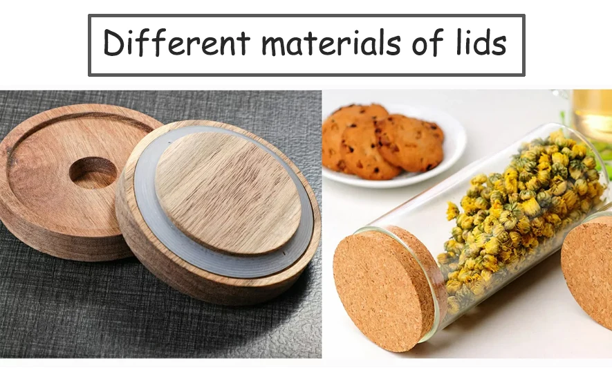 Nouveau materiel petit bocal en verre personal alimentaire pas cher bocaux bocal en verre avec couvercle