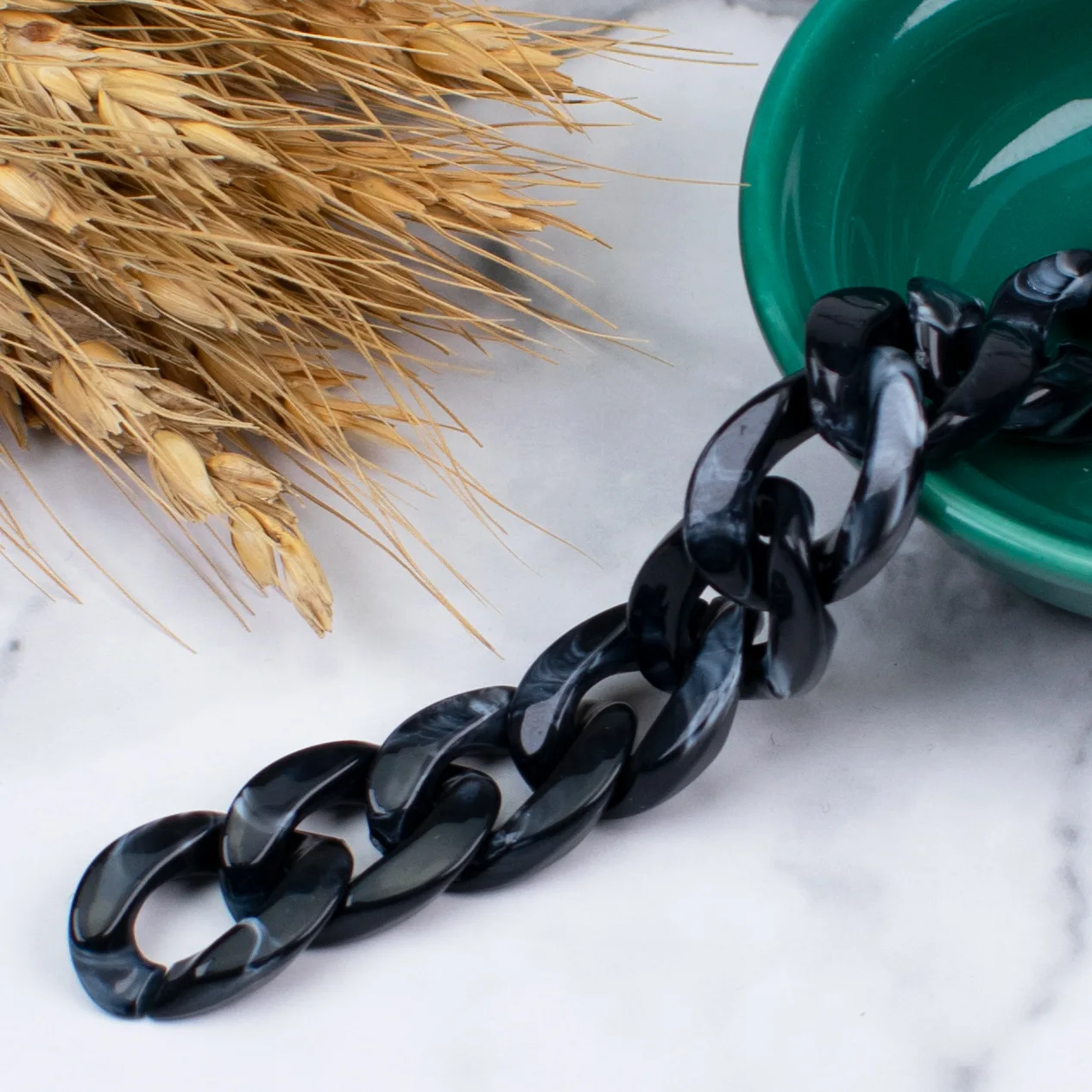 500g Factory Direct Acrylic Chain Buckle Bag Chain Drill Leopard Print  Diy  Buckle Clothing Accessories for Phone