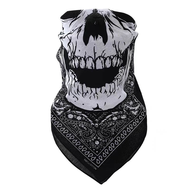 Breathable cotton sports bandana quality silk scarf square scarf custom bandana printing