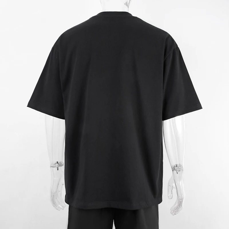 Fast custom 280gsm 300gsm 320gsm heavyweight 100% cotton oversized fashion drop shoulder men t shirt