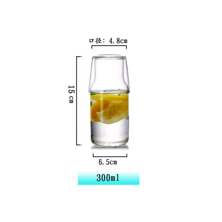 Wholesale high borosilicate glass one person drink cup cold drink cup juice cup