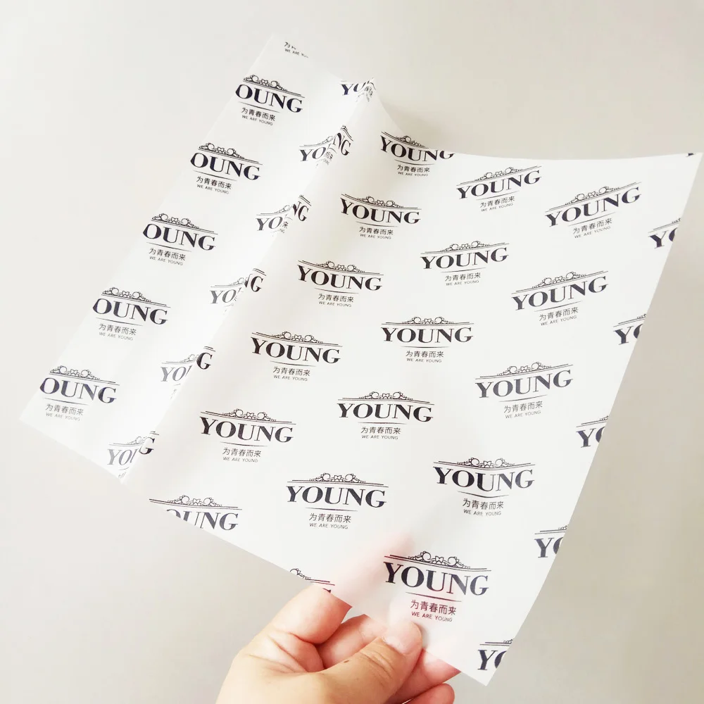 Custom Grease Proof Hamburger Wrapping Printed Wax Paper  005