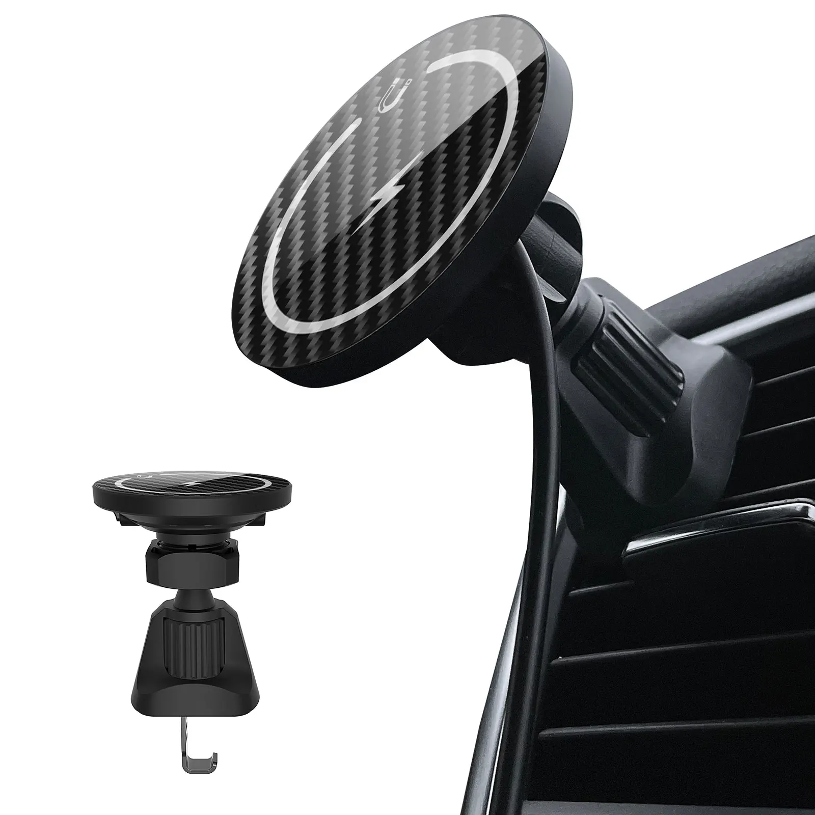 Dashboard Strong Magnet 360 Universal Mini Magnetic In Car Ventil Mount Cat Phone Holder Stand Wireless Charger for iPhone 12 13