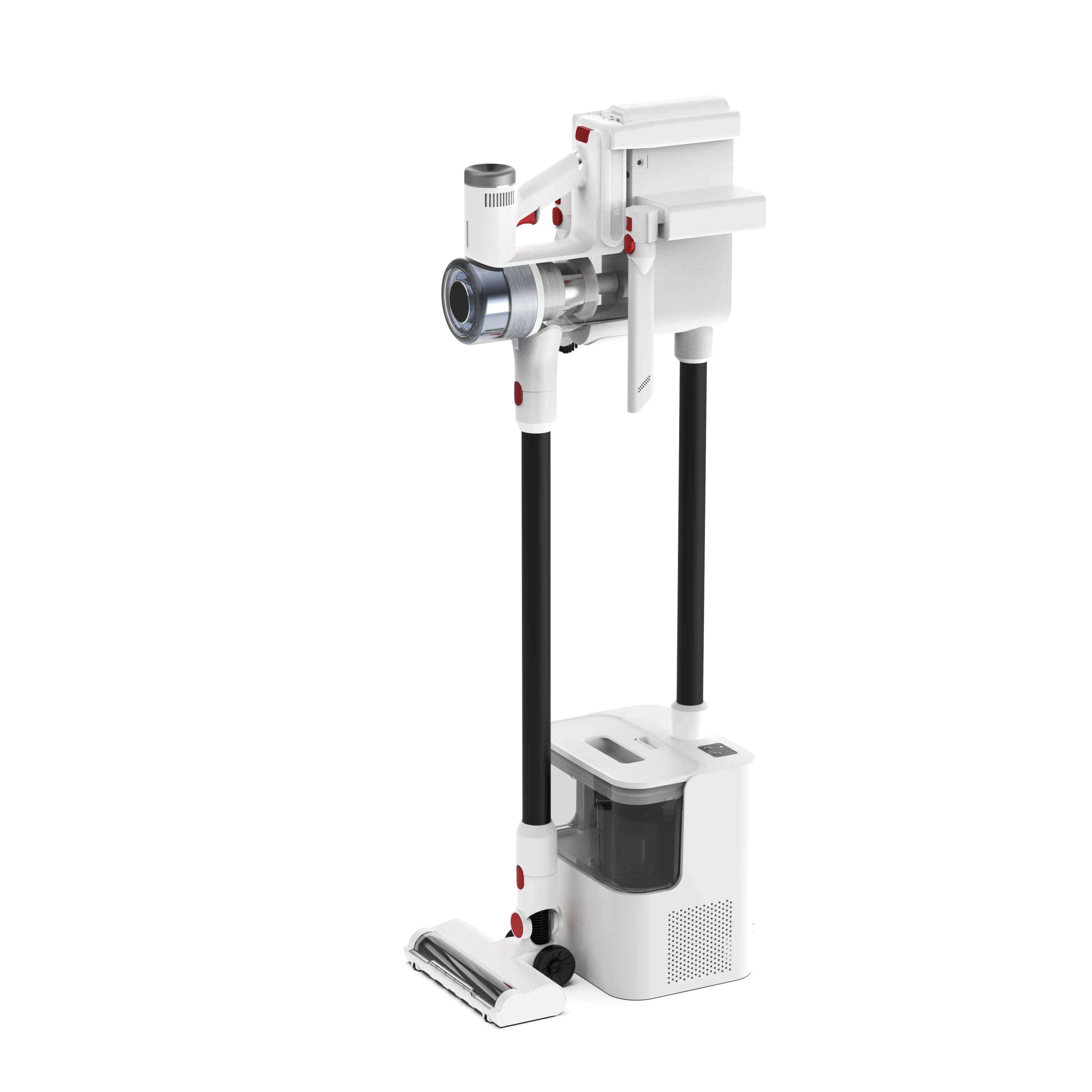 Handheld Cordless touch screen vacuum cleaner with Dust collector docking station Self-Cleaning Station