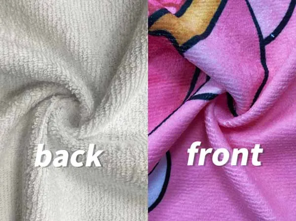 Low MOQ Custom your logo design cotton and polyester material Digital printed beach towel with gift box