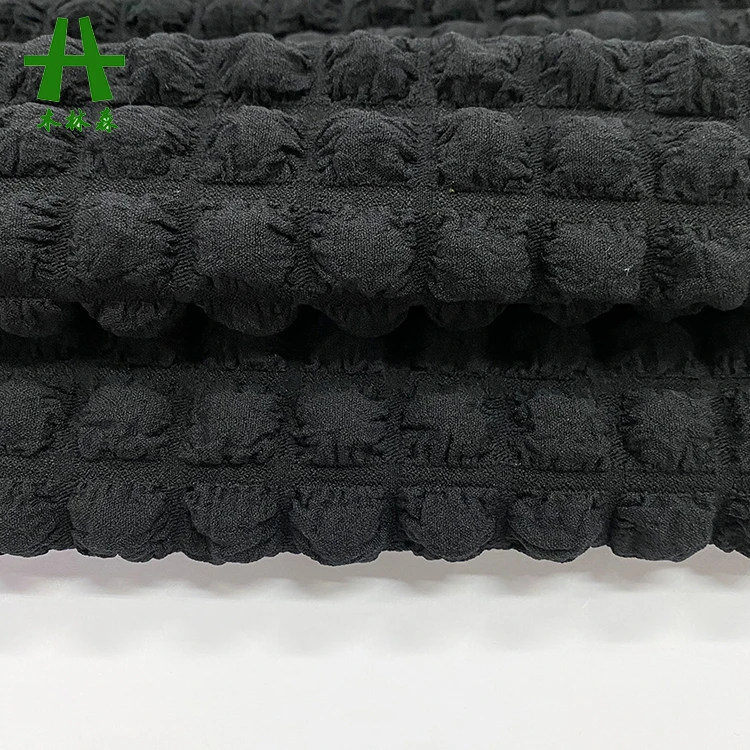 Mulinsen Textile Hot Sale Waffle Plain Dyed Woven Polyester Spandex Fabric