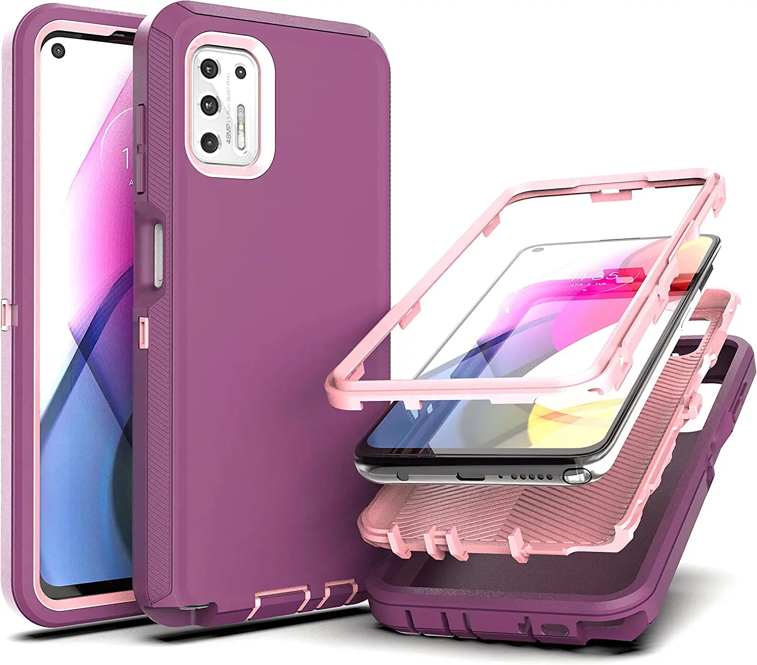 Shockproof Full Body Defender Protective Phone Case For Motorola G Stylus 5G 2021 2022 2023 Cell Phone Case WIth Belt Clip Holst