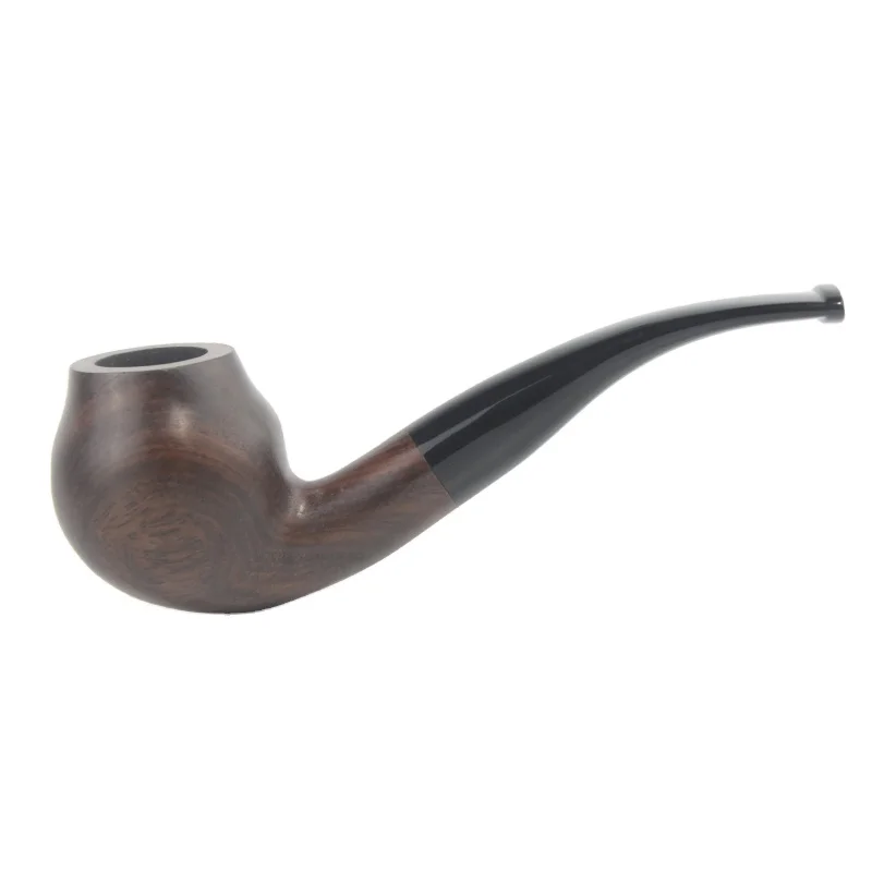 Tobacco Smoking Ebony Wood Smooth Finished 9mm Filter Olive Series Pipe Shape #ALW Special Offer Free Shipping