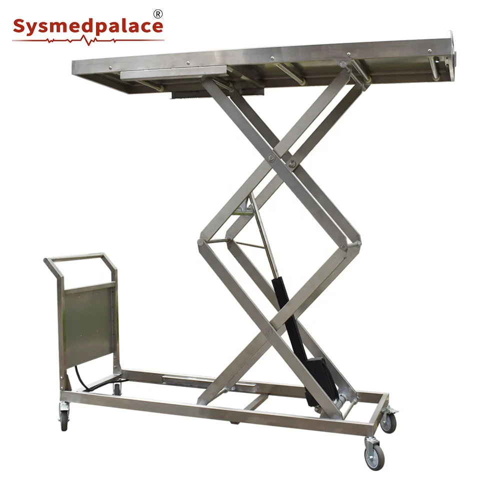 Factory Price Transport Corpse Morgue Trolley Autopsy Lift Mortuary Body Lifting Trolley
