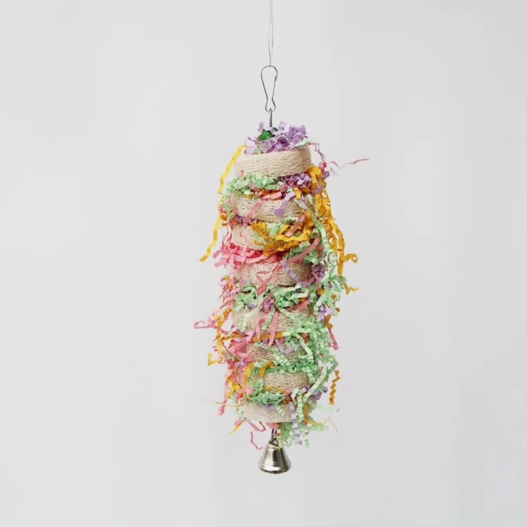 26cm Bird Toys Loofah Parrot Chewing Toys and Educational Toy for bird supplies