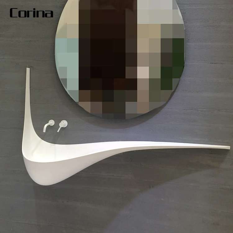 Art wash basin acrylic solid surface bathroom sinks wash basin