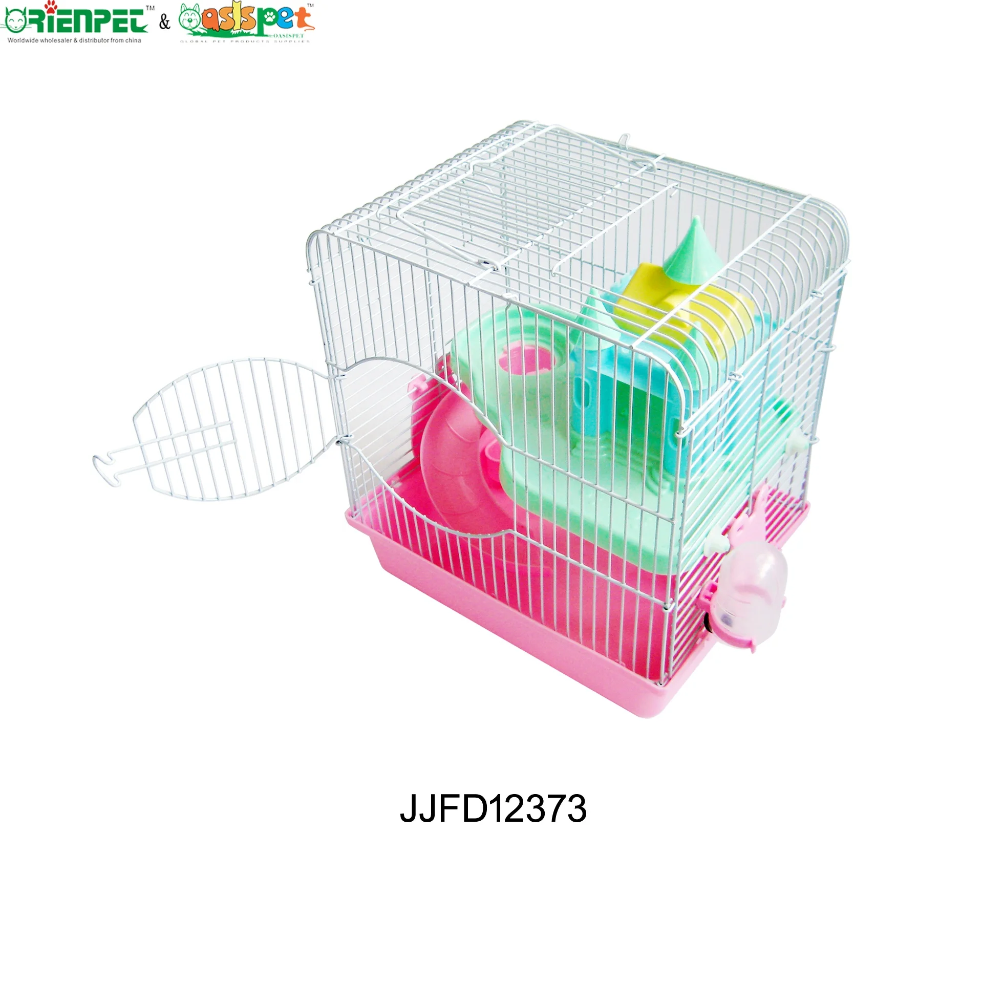 ORIENPET & OASISPET Pet Wire Hamster cage 2 layers Easy to carrie Demon Immortal Castle Ready stocks JJFD12373 Pet cage Products