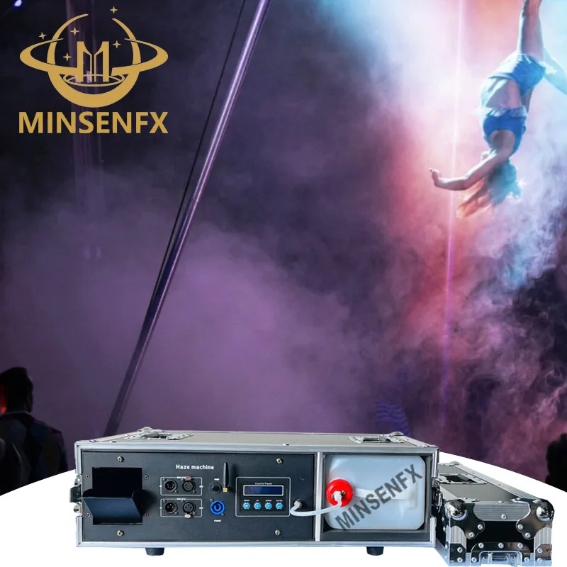 MINSENFX Factory price stage fog machine 2000W haze machine with Hazer/DMX Haze machine for bar club