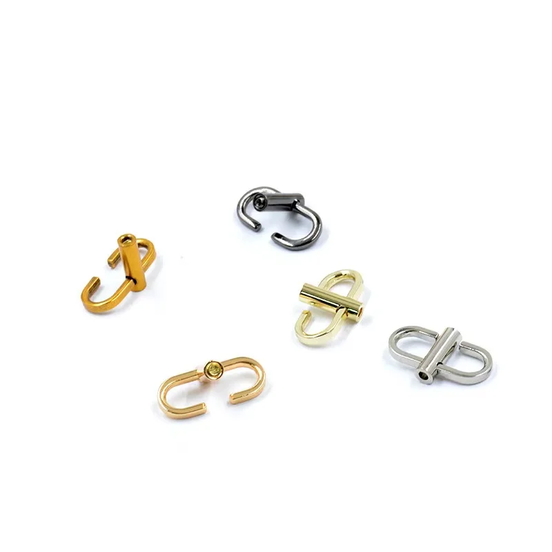 Hot Sale  Metal Bag Chain Adjustable Buckle   Accessories Luggage Strap Chain Length Shortening Adjustable Button