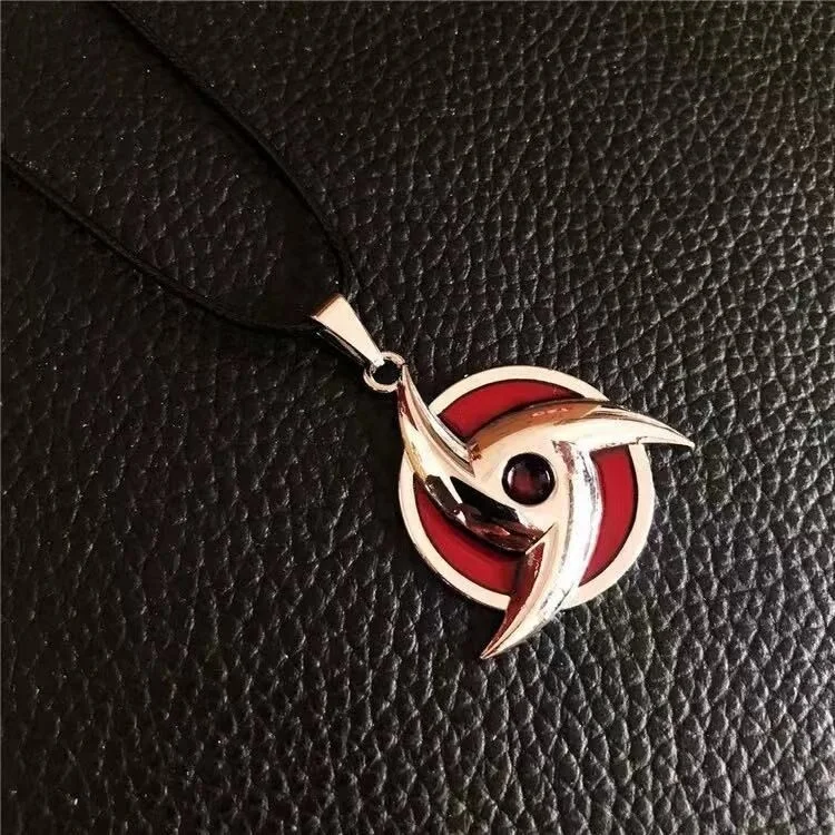 Men  Akatsuki Necklace Pendant Uchiha Itachi Sasuke Kakashi Ten Taisha Shariken Shuriken