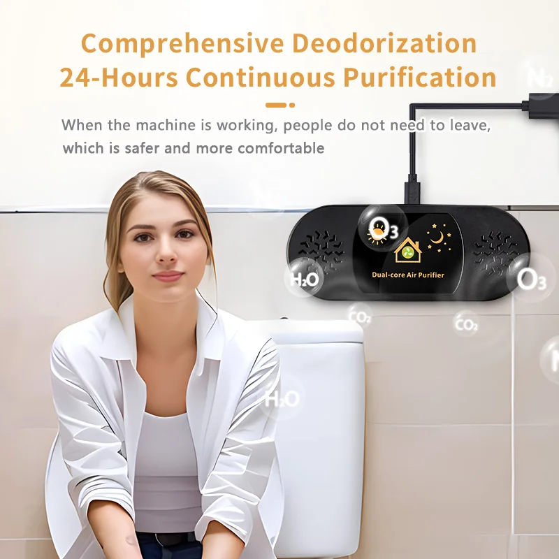 OEM ODM customized factory Portable wall mounted USB plug in Strong Odor Electronic Eliminator for bathroom, toilet, uniral