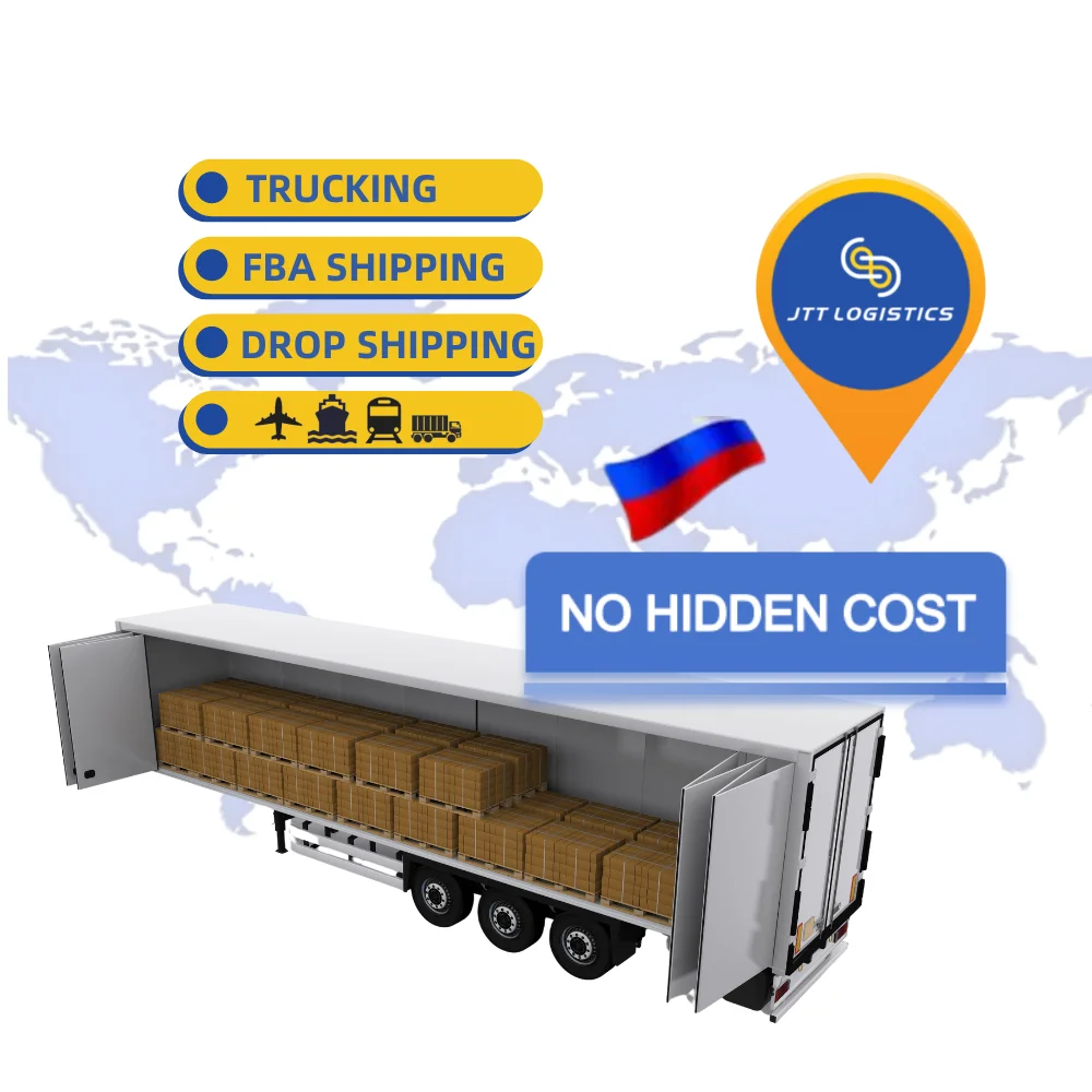 China Shipping Company With Best Sea Freight Railway Transportation To Russia Trucking Delivery  Service DDP Agent To Europe