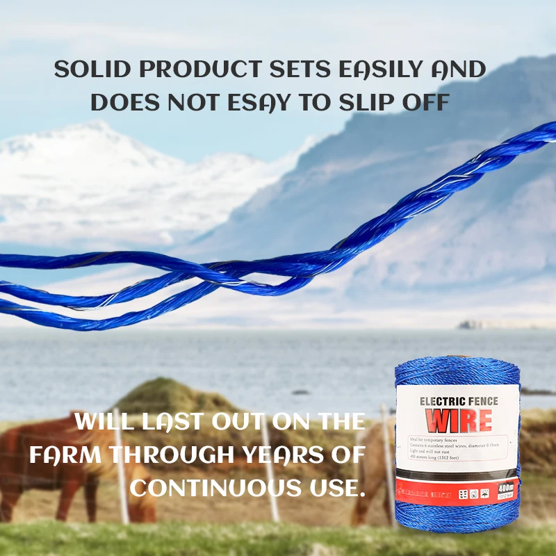 Lydite Polywire Electric Fence Polywire Fence Rope For Farming Electric Farm Fence Wire