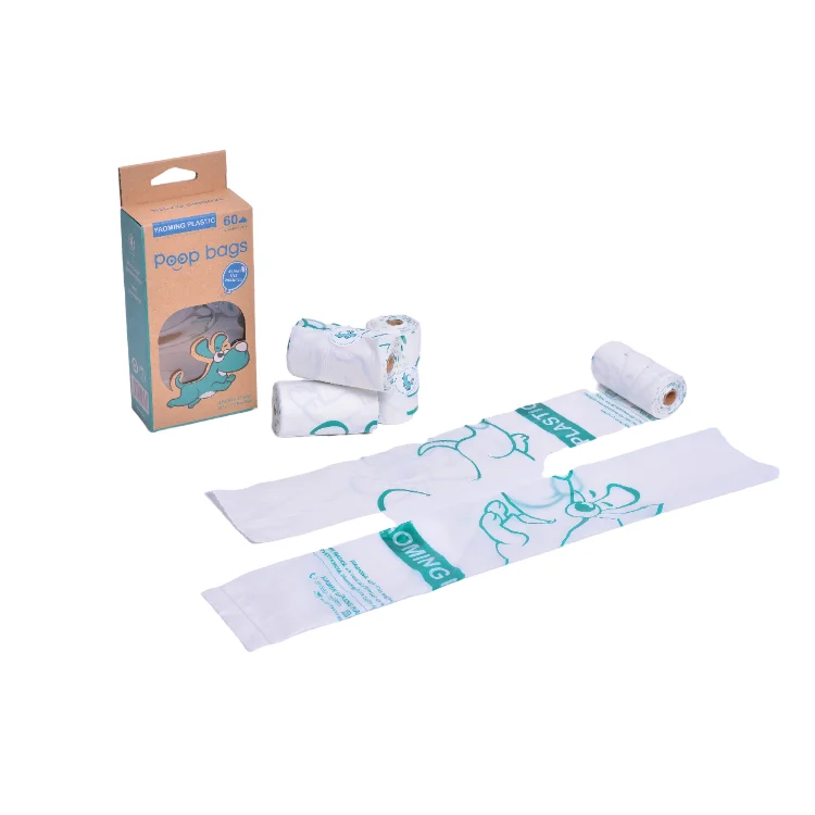 Dog Extra Thick And Strong Biodegradable Soil Poop Bag With Flashlight