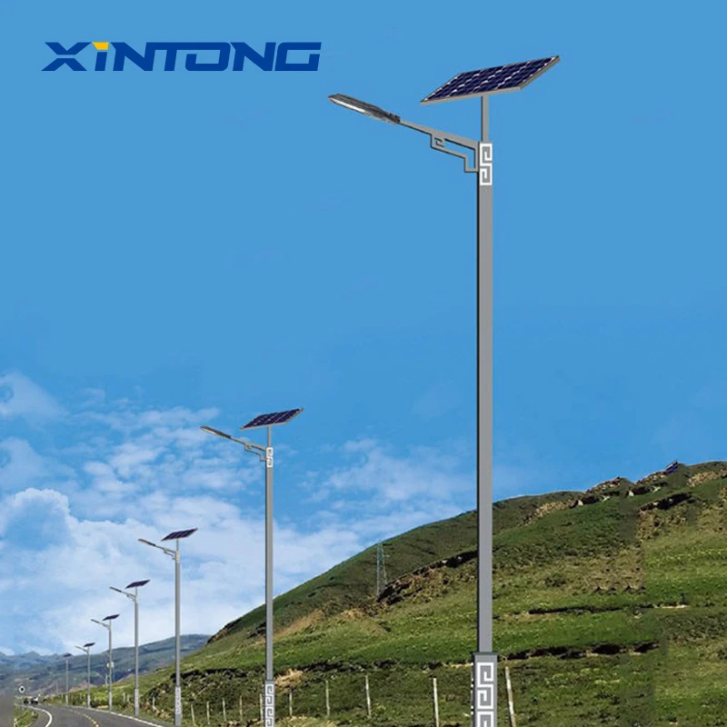 XINTONG Good Price Commercial Solar Street Light Panel Round Shape Led Ip66 Made China