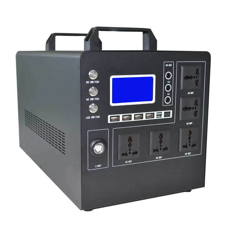 new type 5 pieces AC port portable solar power generator power station 1000w 2000w