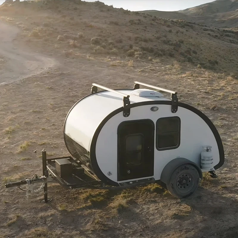 Sale Customised max large space caravan camping Travel camper trailer with sleeper berth triple camp kitchen system