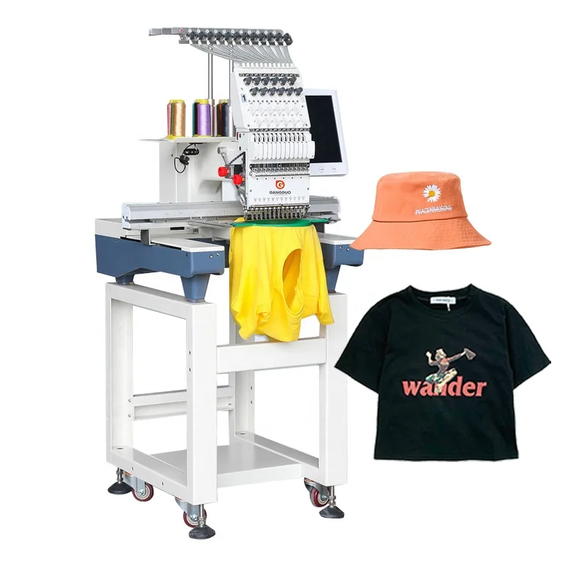 Beaded Cord One Head Single Head12 Needle Computerized Computerised Embroidery Machine Control System for Fabric