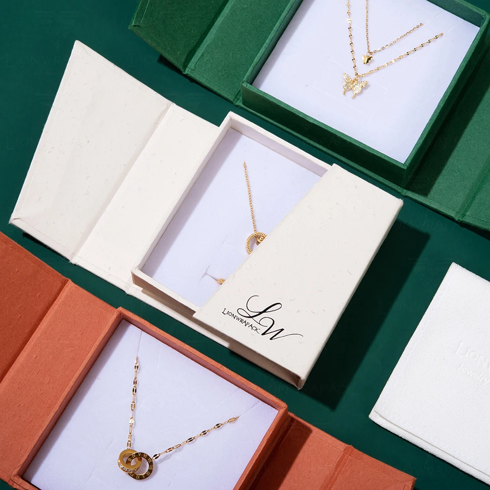Lionwrapack Free Sample Jewelry Box Sustainable and Elegant Paperboard Box for Necklaces Ring and High End Jewelry Storage