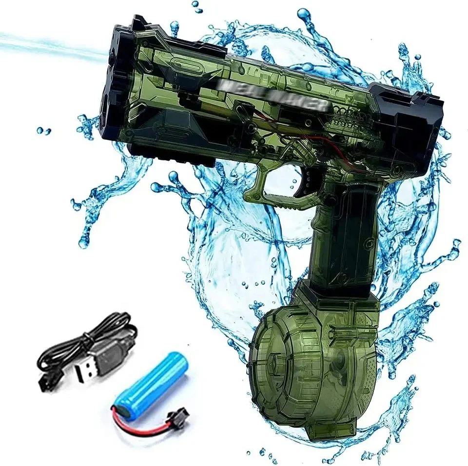 New Arrivals Electric High Pressure Water Gun Toy Automatic Water Gun Powerful Super Soaker Squirt Gun