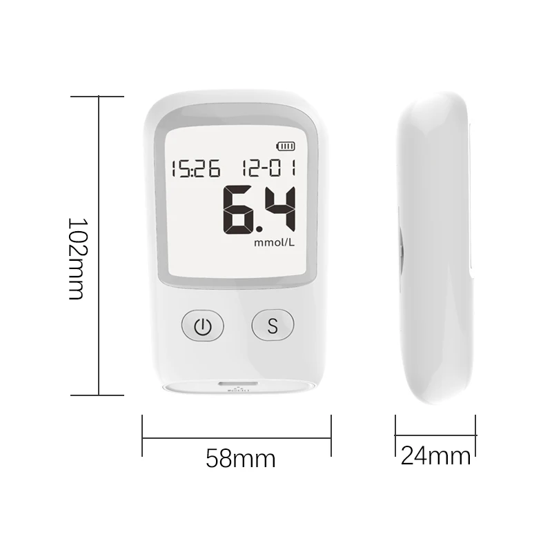 Medical equipment easy quick test electronic blood glucose meter strip glucometer