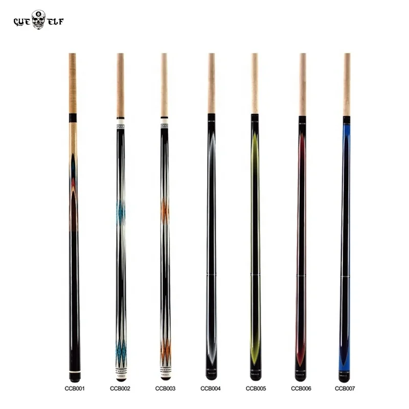 cueelf12mm142cm 510gsticker carom pool cue with maple shaft