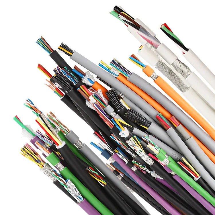 Flexible PVC Multi-core Round RVV Electrical Elevator Lift Cable with knitting and UV-resistance crane cable