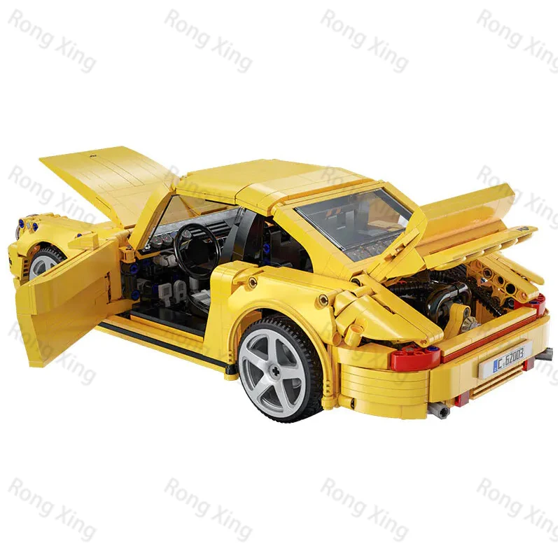 CaDa C62003 1:12 желтые 2 4 ГГц RC Modle MOC кубики игрушки подарок для детей 1515 шт. наборы строительных блоков