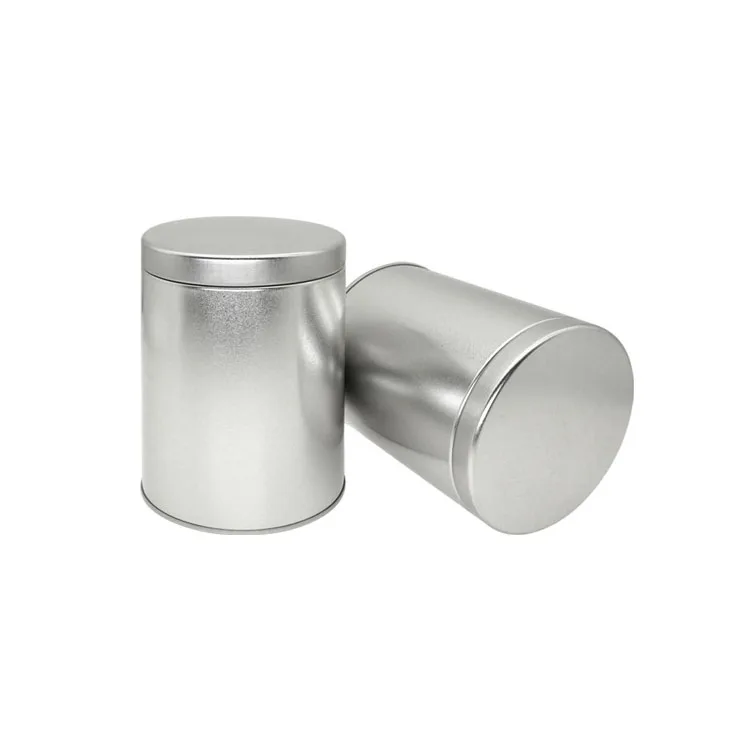Customized Design Square Airtight Tea Tin Canister Food Grade Printing Packing Box Matcha Sealed Round Coffee Metal Tea Cans