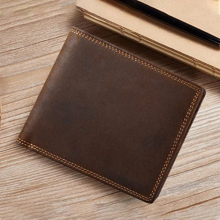 Portefeuille Carteira Customize Design Slim Coin Purse Purse Id Credit Card Holder Short Leather Rfid Thin Wallet For Men