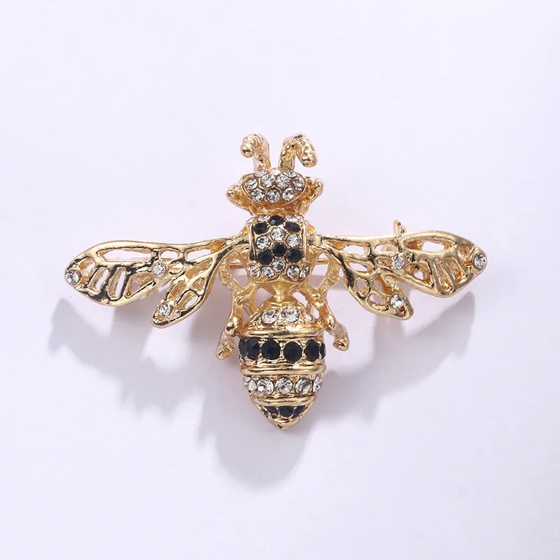 Custom stainless steel Gold Silver rhinestone Broches Pins Brooches/metal broaches Women Brooch/letter brooch Pin