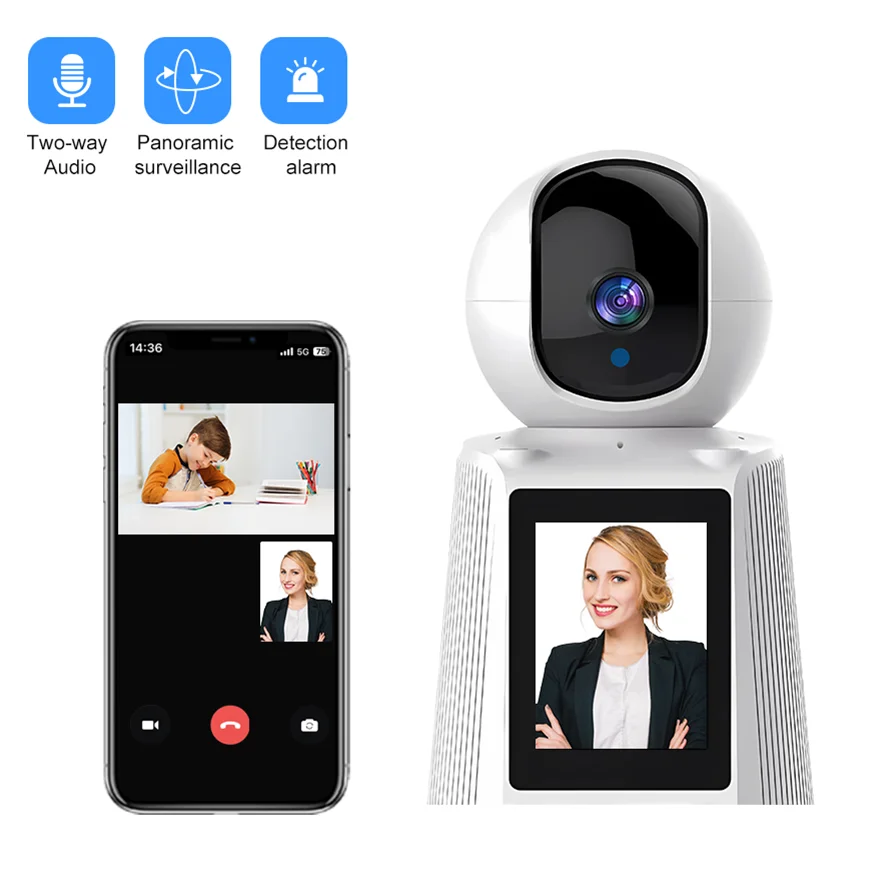 HD 1080P 2.8 Inch Screen Baby Camera Monitor With Camera And Audio Wireless Wifi Video Calling Smart Home Cctv Camera baby