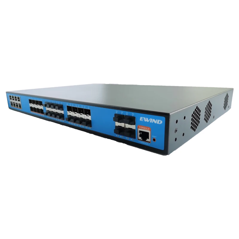 8 Port Full Gigabit L2+ Managed Console Ethernet Switch with 28*SFP 100/1000/10G SFP+ Uplink Network Switch
