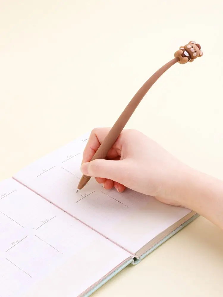 KUKI Cheap hot Selling Promotional Kawaii Pen 0.5mm Korean Pen Carton Cute Gel Pen stationery Manufacturer