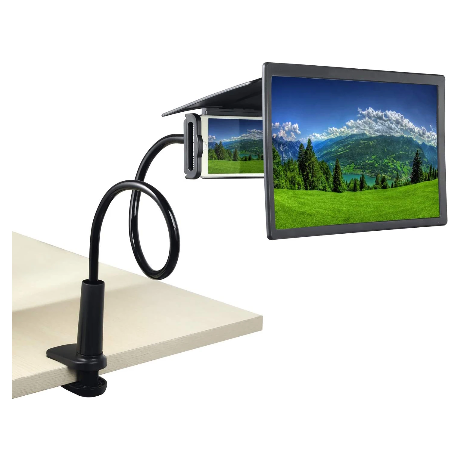 
Новые аксессуары для мобильных телефонов Лупа ленивый кронштейн держатель, 12 дюймов изогнутый увеличенные Экранная лупа шеи гибкий держатель для телефона 