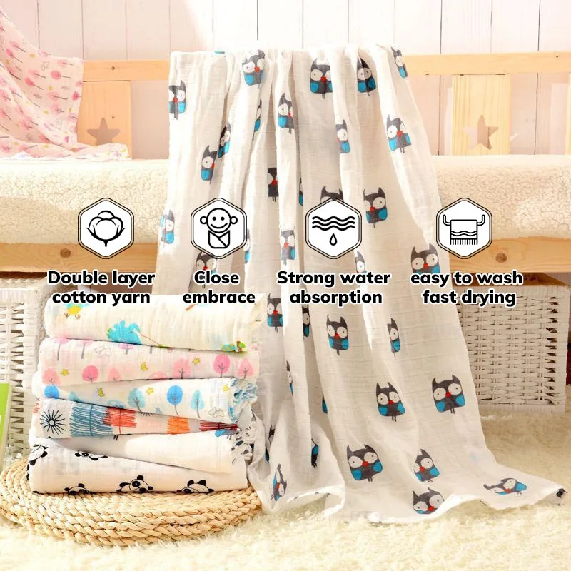 High Quality Good Selling Wholesale Price ORGANIC cotton Swaddle Muslin Blanket Fabric