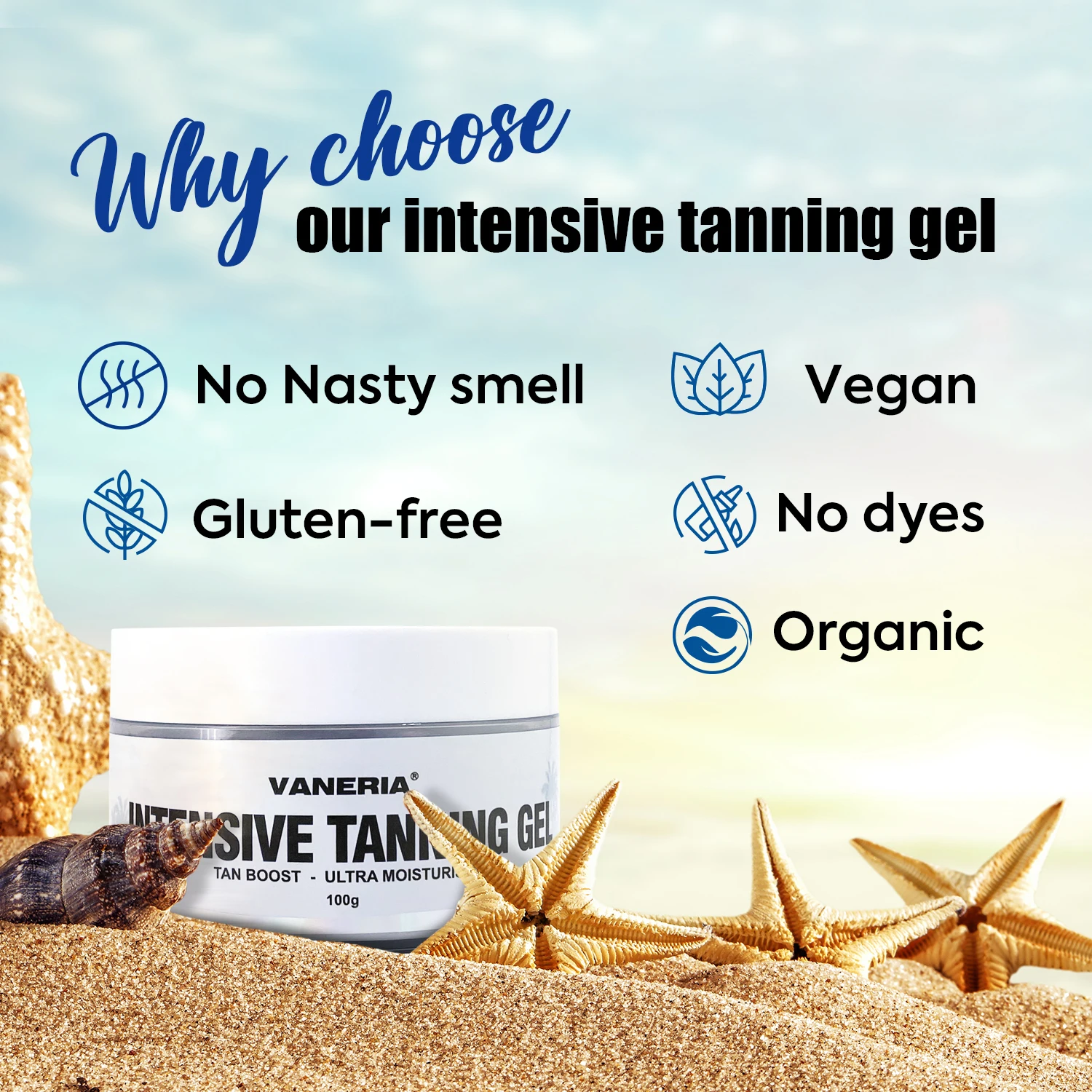 Tanning Gel Private Label Organic Extract Body And Face Indoor Self Tan Cream Intensive Tanning Gel