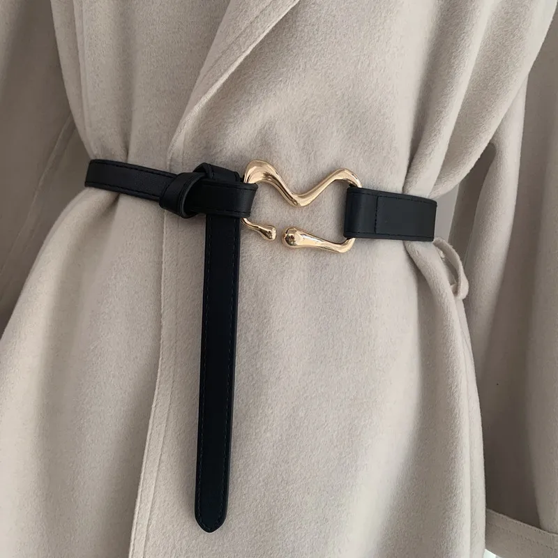The Spot Wholesale PU Leather Belt Female Thin Waist Belt Collocation Suit Soat Knotting Decorative Show Thin Belt (1600214500187)